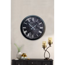 Kasva Concept 40 cm Siyah Metal Sonbahar Duvar Saati