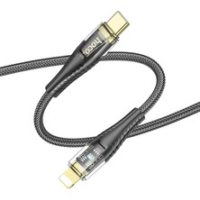 Yaman Market Hoco U121 Gold Standard Transparent Discovery Edition 60W Type-C To iPhone Lightning - KB002H-6J5LT