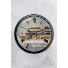 Kasva Concept Hediyelik 40 cm Siyah Metal Book Duvar Saati