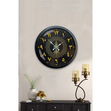 Kasva Concept 40 cm Siyah Metal Çarli Çaplin Duvar Saati