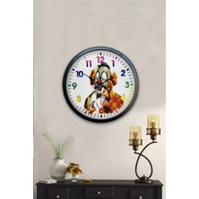 Kasva Concept 40 cm Siyah Metal Romantizm Duvar Saati