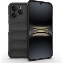 Ceponya Tecno Spark 40 Kılıf Esnek Tpu Oyuklu Arka Yüzey Tasarımlı Etnik Silikon Kapak