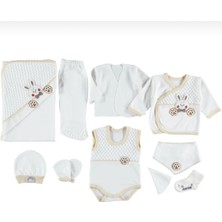 Butik Erkek Bebek %100 Pamuklu Antialerjik Hastane Çıkışı 10'lu Yenidoğan Seti Kutulu
