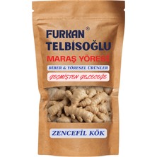 Furkan Telbisoğlu Maraş Yöresi Zencefil Kök ( Doğal Kurutulmuş, Elenmiş, Katkısız ) 75GR Maraş Yöresi