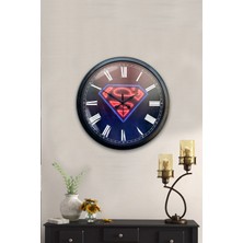 Kasva Concept 40 cm Siyah Metal Yarış Duvar Saati