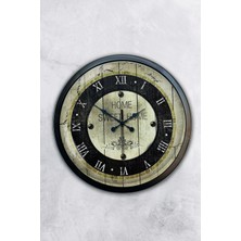 Kasva Concept Hediyelik 40 cm Siyah Metal Home Swett Home Duvar Saati