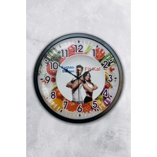 Kasva Concept Hediyelik 40 cm Siyah Metal Diyetisyen Duvar Saati