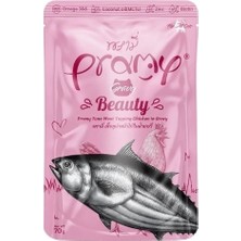 Üreticiniz Pramy Indoor Sos Içinde Ton Balıklı ve Tavuklu Pouch Yetişkin Konserve Kedi Maması