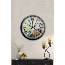 Kasva Concept 40 cm Siyah Metal Laboratuvar Duvar Saati