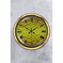 Kasva Concept Hediyelik 40 cm Gold Metal Kraker Duvar Saati