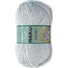 Nako Vizon (5 Adet) 195 Gri Melanj El Örgü Ipliği