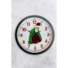 Kasva Concept Hediyelik 40 cm Siyah Metal Mevlana Duvar Saati