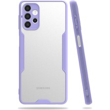 Hayat Store Samsung Galaxy A72 Kılıf Platin Silikon - Lila
