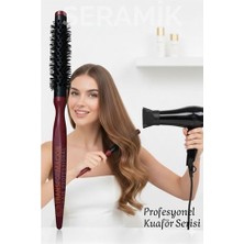 Yaman Market Profesyonel Kuaför 25 mm Ceramic Ionic Nano Fön Fırçası – 26 cm Uzunluk Profe - KB002H-6HFQ0