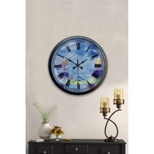 Kasva Concept 40 cm Siyah Metal Kuşlu Duvar Saati