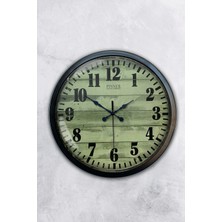 Kasva Concept Hediyelik 40 cm Siyah Metal Dekoratif Duvar Saati