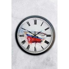 Kasva Concept Hediyelik 40 cm Siyah Metal Kayık Duvar Saati