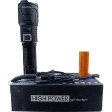 Gold Kama GK-4500 Profesyonel El Feneri | 15W – 1500 Lümen – 8000 Mah – Powerbank – Zoomlu – Type-C Şarjlı