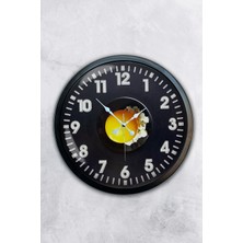 Kasva Concept Hediyelik 40 cm Siyah Metal Yumurta Duvar Saati