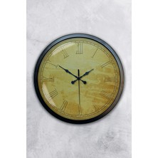 Kasva Concept Hediyelik 40 cm Siyah Metal Decorative Duvar Saati