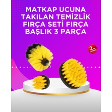 Yaman Market Matkap Ucu Temizlik Fırçası Seti Banyo Fayans Zemin Için - KB002H-6IINU5