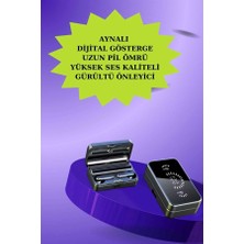 Yaman Market Powerbank Aynalı Bluetooth Kulaklık ve Akıllı Saat Seti Anc Özelliği Dokunamat - KB002H-6IFO7