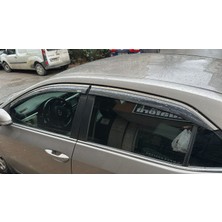 Kml34tuning55 Toyota Corolla 2014-2018 Kromlu Cam Rüzgarlığı 4'lü Mugen Rüzgarlık