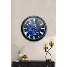 Kasva Concept 40 cm Siyah Metal Doğal Yaşam Duvar Saati