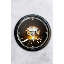 Kasva Concept 40 cm Siyah Metal Gelin Damat Duvar Saati