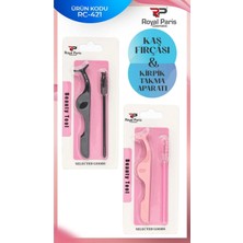 Dorsa Kaş Fırçası ve Kirpik Takma Aparatı 2'si Bir Arada