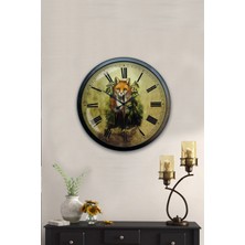 Kasva Concept Hediyelik 40 cm Siyah Metal Dekoratif Duvar Saati