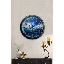 Kasva Concept 40 cm Siyah Metal Cool Duvar Saati