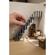 Esa Gaming 1/18 Ölçek Dekoratif Mini Merdiven | Oyun, Diorama ve Koleksiyon Için