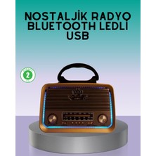 Yaman Market Bluetooth Özellikli Nostalji Radyo 3 Bant Fm Am Sw - KB002H-6IDEH8
