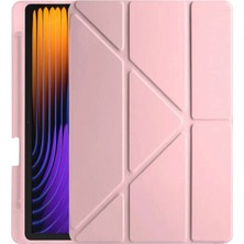 Hayat Store Xiaomi Pad 7 Pro Kılıf Kalemlikli Mars Tablet Kılıfı - Rose Gold