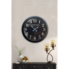 Kasva Concept 40 cm Siyah Metal Eskitme Duvar Saati