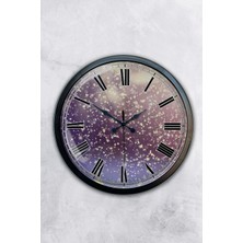 Kasva Concept Hediyelik 40 cm Siyah Metal Dekoratif Duvar Saati