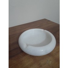 Ecay Mermer Ürünleri Mermer Beyaz Yuvarlak Küllük