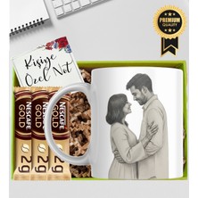 14 Subat Sevgiliye Kupa Bardak Kişiye Özel Karakalem Beyaz Kupa Bardak Kahve Hediye Sevgiliye Kutup Kitap