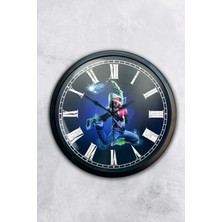 Kasva Concept Hediyelik 40 cm Siyah Metal Dans Duvar Saati