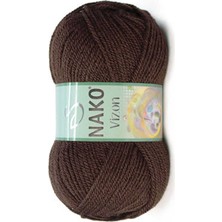 Nako Vizon (5 Adet) 1182 Kahverengi El Örgü Ipliği