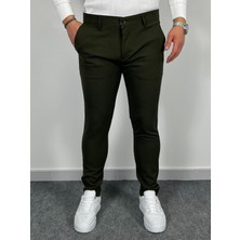 Erkek Havanna Slim Fit Kalıp Kumaş Pantolon - Yeşil