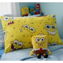 Taç Spongebob Yastık Kılıfı – 50X70 cm | Enerjik Tasarım, Doğal Konfor ART.D178