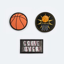 Jantifox Basketbolcu Yama-Patch-Sticker Seti