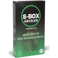 Yakalı S-Box Özel Kayganlaştırıcılı Prezervatif 12'li