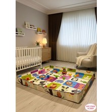 Animal Carnival Katlanabilir Oyun Matı, Ister (Düz) Ister (Çit'li Oyun Havuzu)Modelli 180*200-0,7MM