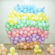 Kalisan Karışık  Makaron  12 Inç Balon 100'LÜ