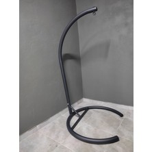 220 cm Siyah Salıncak Ayağı Dayanıklı Metal Yapı ile Geniş Hareket Alanı Sunar