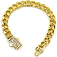 Ares 01 Store 14K Altın Kaplama Gurmet Bileklik ve Kolye Seti