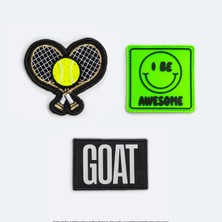 Jantifox Tenisçi Yama-Patch-Sticker Seti